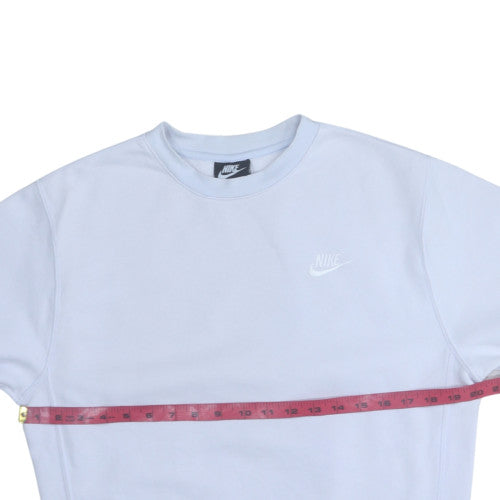 Nike Womens White XS Crew Neck Pullover Sweatshirt