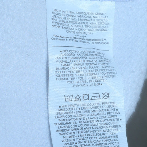 Nike Womens White XS Crew Neck Pullover Sweatshirt