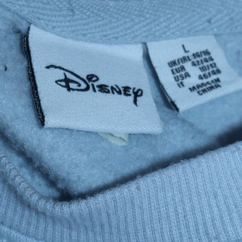 Disney Primark Women Blue L Sweatshirt Stitch Winter Graphic