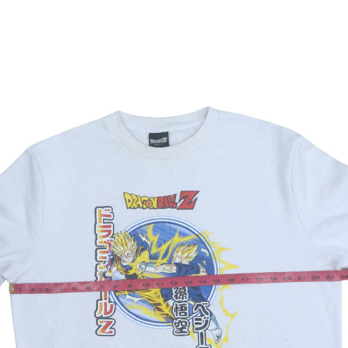Primark Mens White Dragon Ball Z Graphic Print Sweatshirt XL