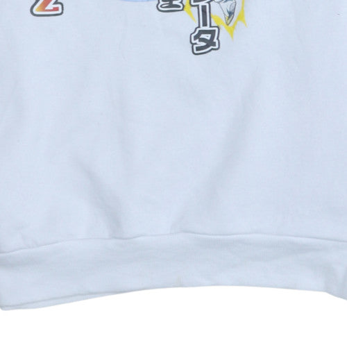Primark Mens White Dragon Ball Z Graphic Print Sweatshirt XL