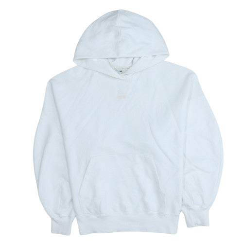 Puma Women's White Pullover Hoodie Size M Hooded Sweatshirt