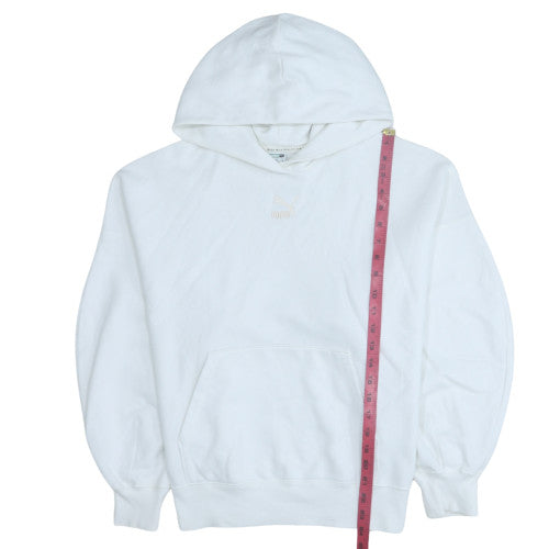 Puma Women's White Pullover Hoodie Size M Hooded Sweatshirt