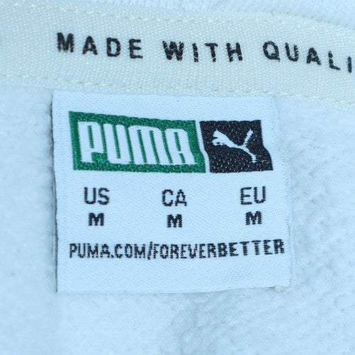 Puma Women's White Pullover Hoodie Size M Hooded Sweatshirt