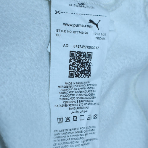 Puma Women's White Pullover Hoodie Size M Hooded Sweatshirt