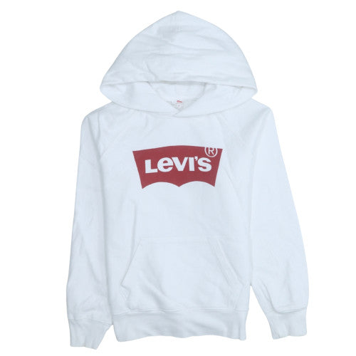 Levi's Men's White XS Pullover Hoodie with Red Logo