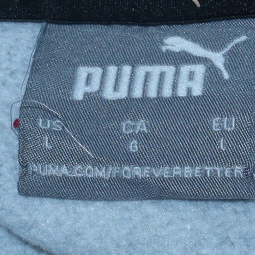 Puma Mens Grey Pullover Sweatshirt L Lightweight Crew Neck
