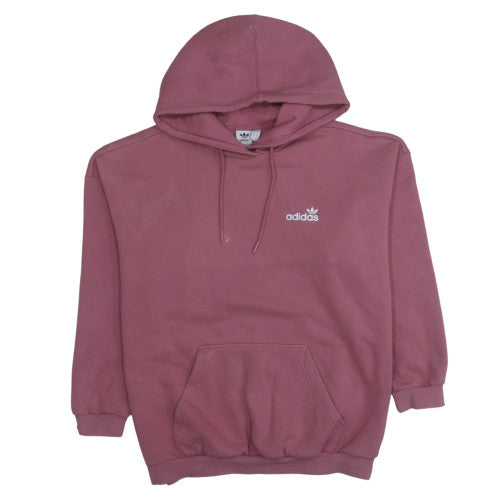 Adidas Womens Pink Pullover Hoodie Size 16 Relaxed Fit Sweatshirt