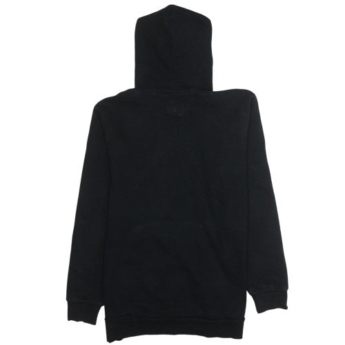 Adidas Mens Black Pullover Hoodie L Regular Fleece Logo Sweatshirt
