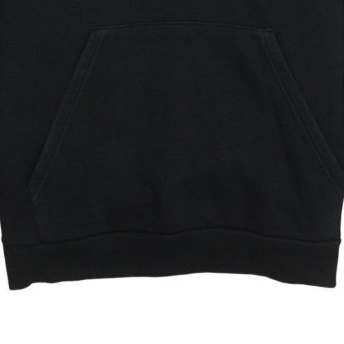 Adidas Mens Black Pullover Hoodie L Regular Fleece Logo Sweatshirt