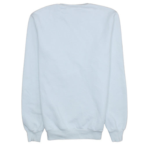 Adidas Men's White Crew Neck Logo Pullover Sweatshirt M