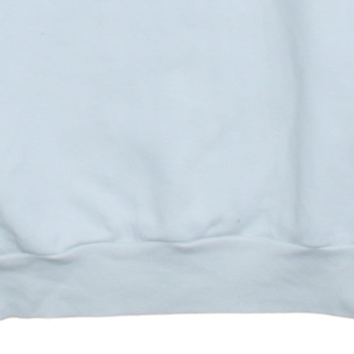 Adidas Men's White Crew Neck Logo Pullover Sweatshirt M