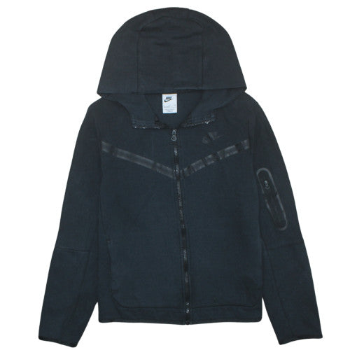 Nike Boys Black Full Zip Hoodie XL 158-170cm Hooded Sweatshirt