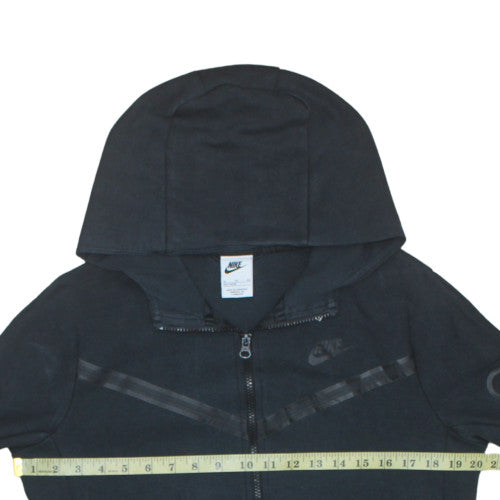 Nike Boys Black Full Zip Hoodie XL 158-170cm Hooded Sweatshirt