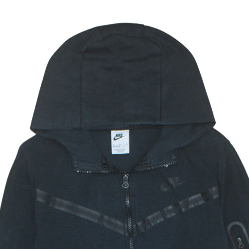 Nike Boys Black Full Zip Hoodie XL 158-170cm Hooded Sweatshirt