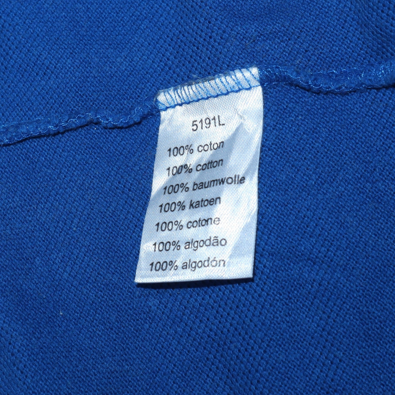 Lacoste Men's Blue Long Sleeve Cotton Polo Shirt Size M