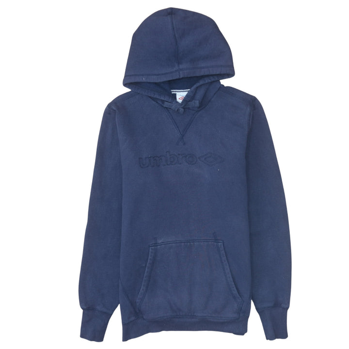 Umbro Men's Blue Pullover Hoodie Sweatshirt Size M Vintage Sportswear