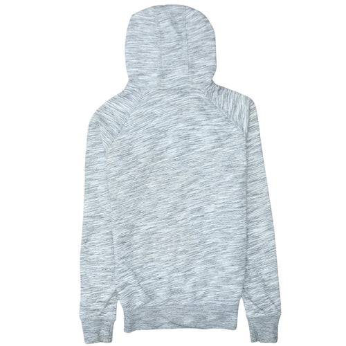 Adidas Women Grey Full Zip Hoodie Size 10 Regular Fit