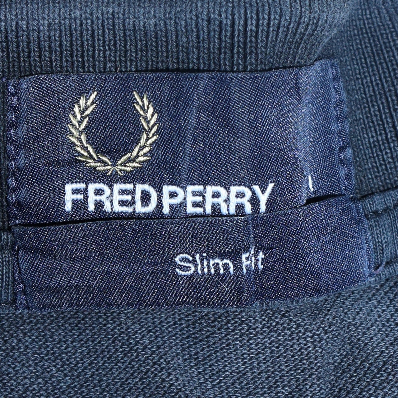 Fred Perry Men's Black Slim Fit Polo Shirt L Cotton Laurel Logo