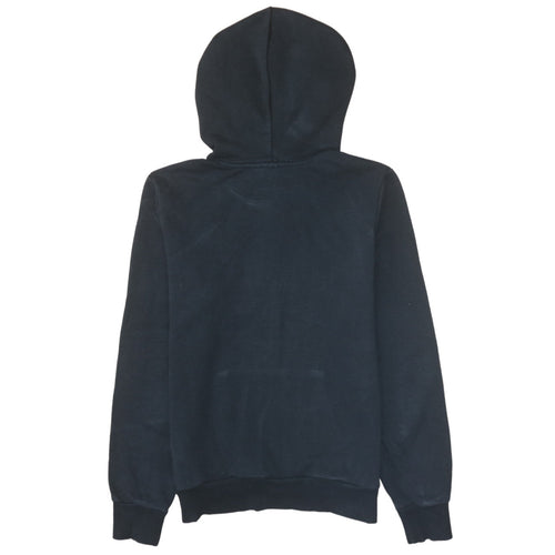 Adidas Women Black Pullover Hoodie Size 10 Logo Hooded Sweatshirt