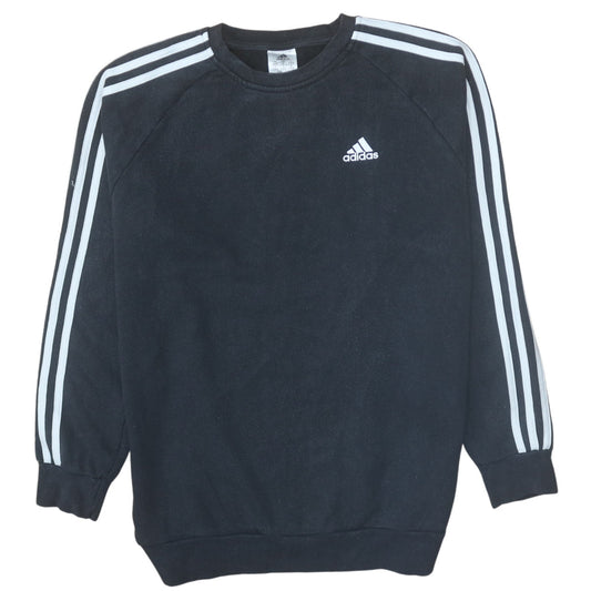 Adidas Women's Black Crew Neck Long Sleeve Sweatshirt Size S 8-10