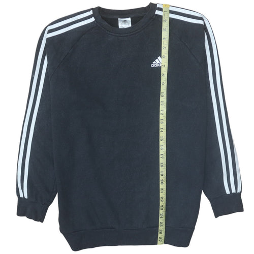 Adidas Women's Black Crew Neck Long Sleeve Sweatshirt Size S 8-10