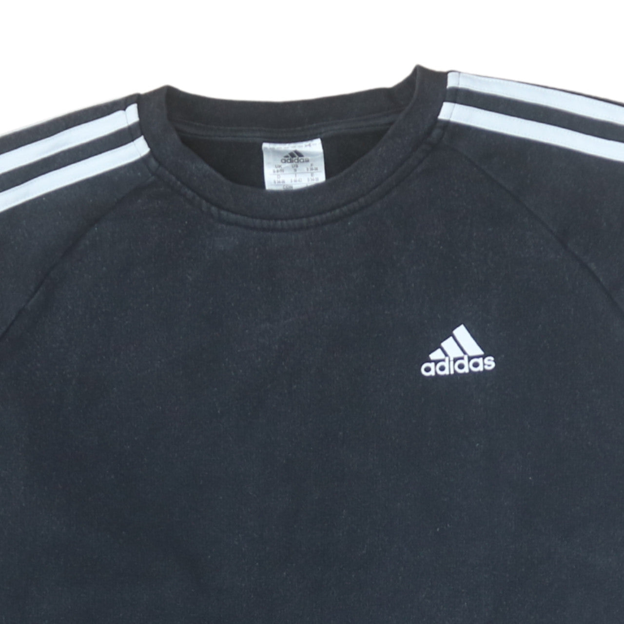 Adidas Women's Black Crew Neck Long Sleeve Sweatshirt Size S 8-10