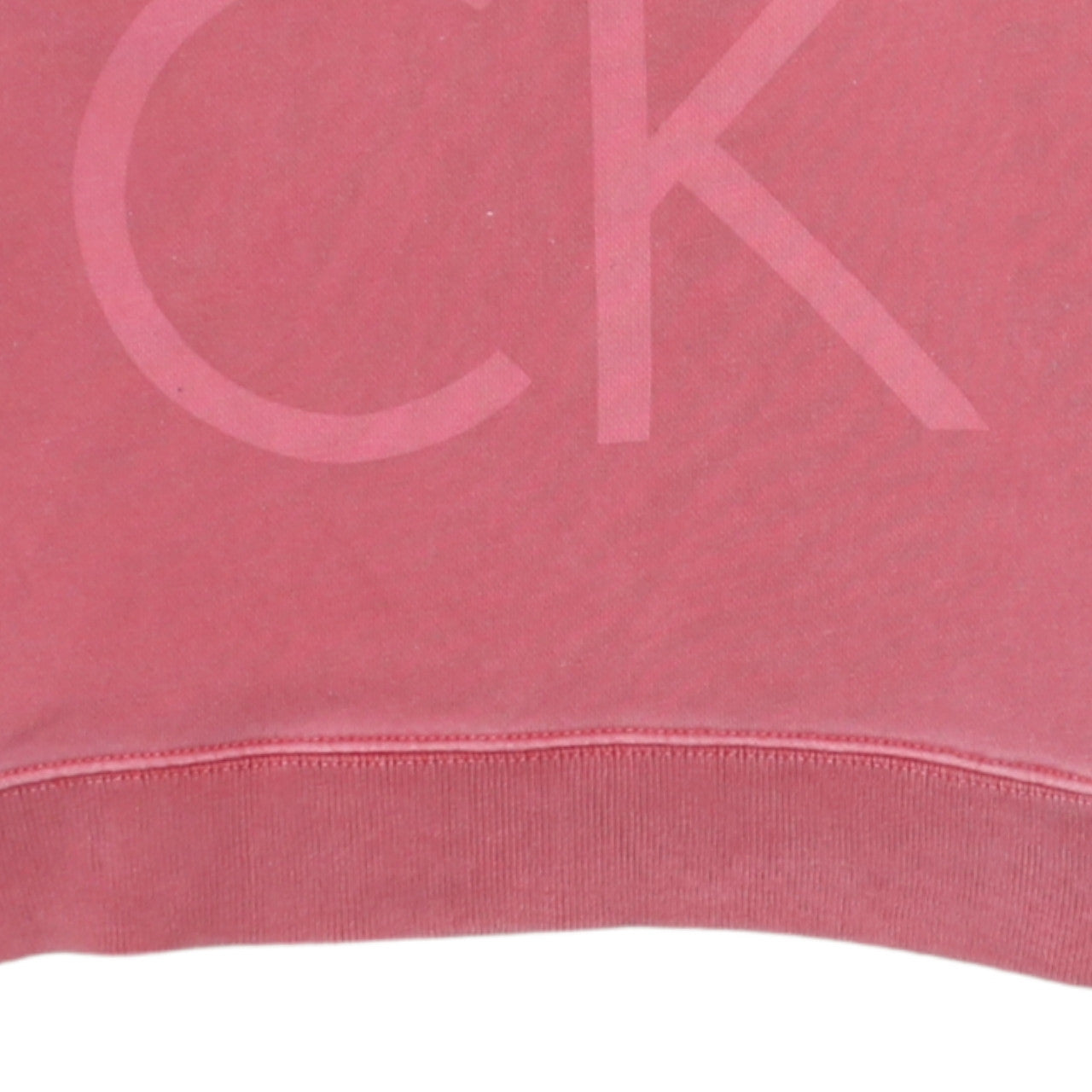 Calvin Klein Jeans Womens Pink Small Pullover Logo Sweatshirt
