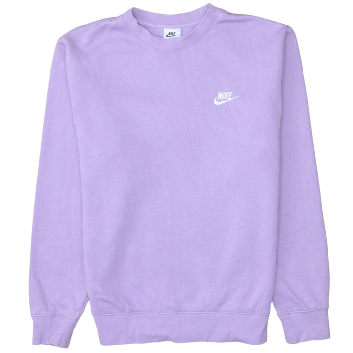 Nike Women's Purple Crew Neck Pullover Sweatshirt Size S Cotton Blend