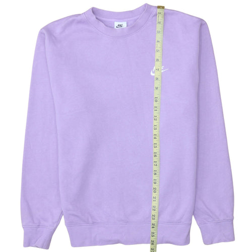 Nike Women's Purple Crew Neck Pullover Sweatshirt Size S Cotton Blend