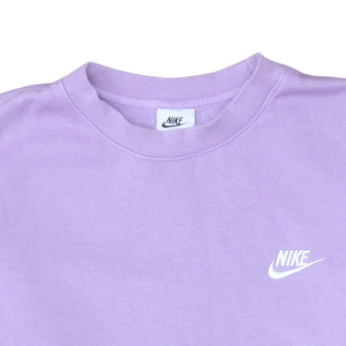 Nike Women's Purple Crew Neck Pullover Sweatshirt Size S Cotton Blend