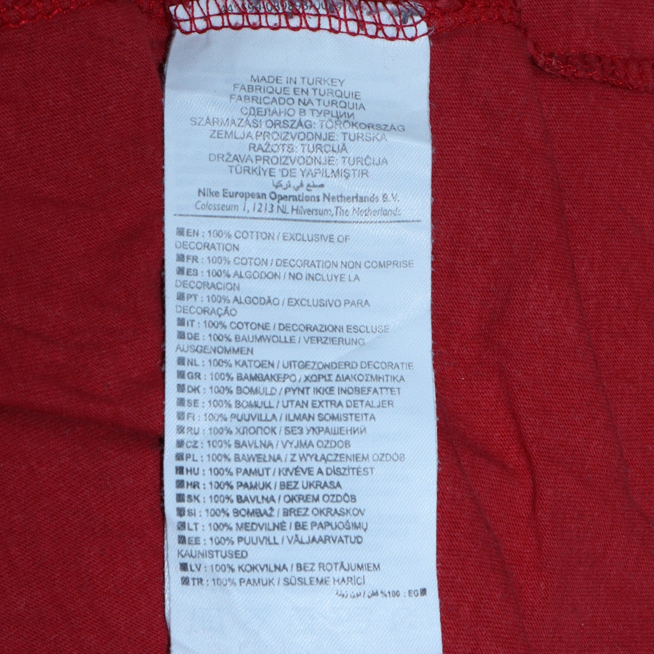 Nike Men’s Red Graphic Logo Athletic Dept Cotton T-Shirt Size L