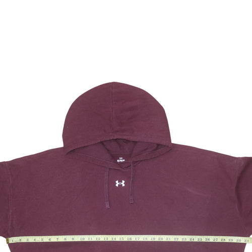 Under Armour Men’s Red Pullover Hoodie XL Fleece Regular Fit