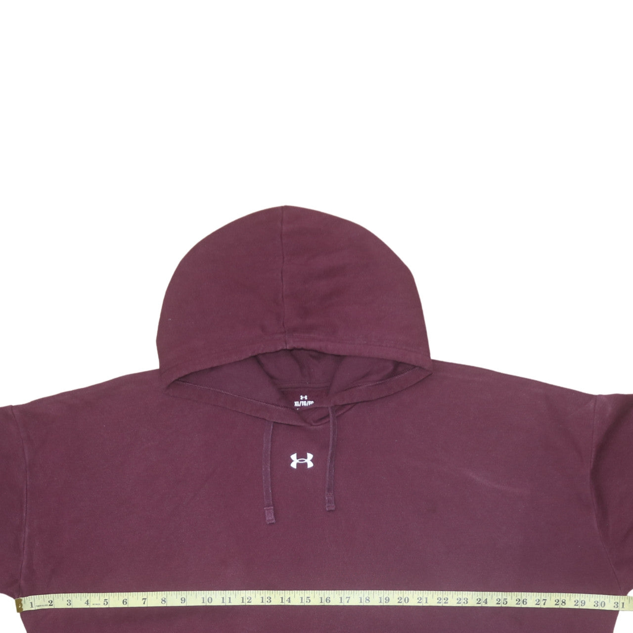 Under Armour Men’s Red Pullover Hoodie XL Fleece Regular Fit