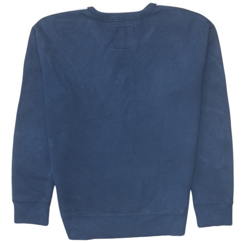 Hollister Men Blue Pullover Sweatshirt S Crew Neck Classic Style