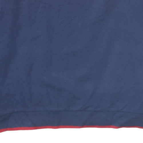 Fila Mens Blue Red Logo Crew Neck Pullover Sweatshirt L