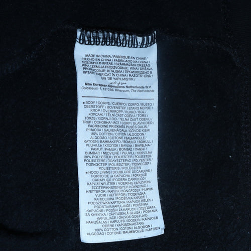 Nike SB Men's Black Pullover Hoodie M Fleece Skate Sweatshirt