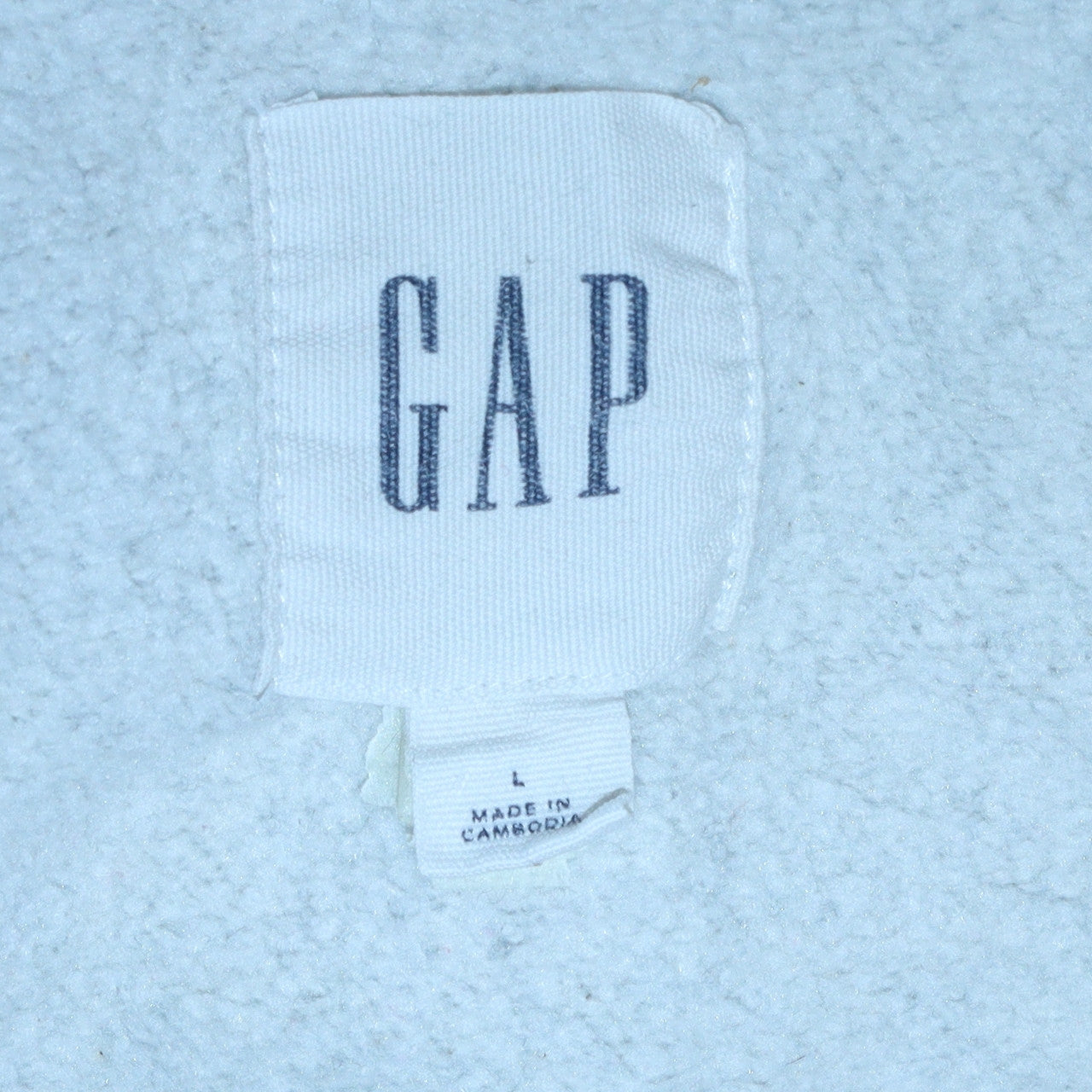 GAP Men’s Grey Full Zip Hoodie L Logo Fleece Sweatshirt