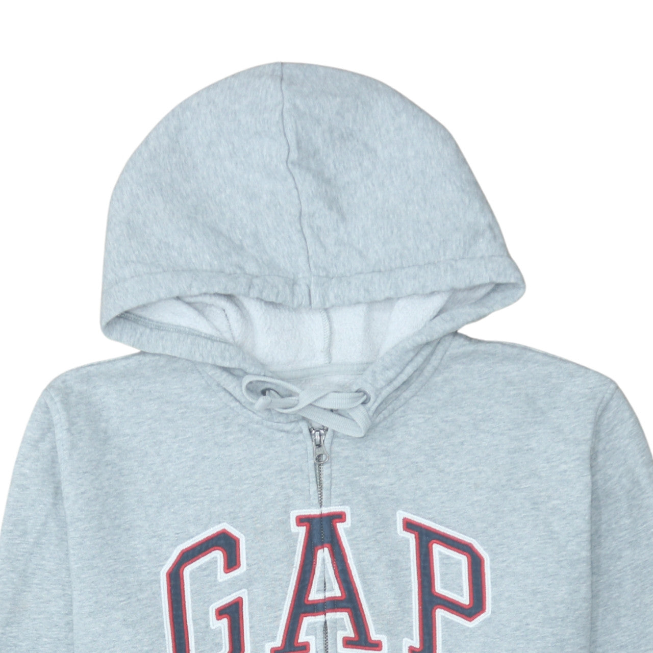 GAP Men’s Grey Full Zip Hoodie L Logo Fleece Sweatshirt
