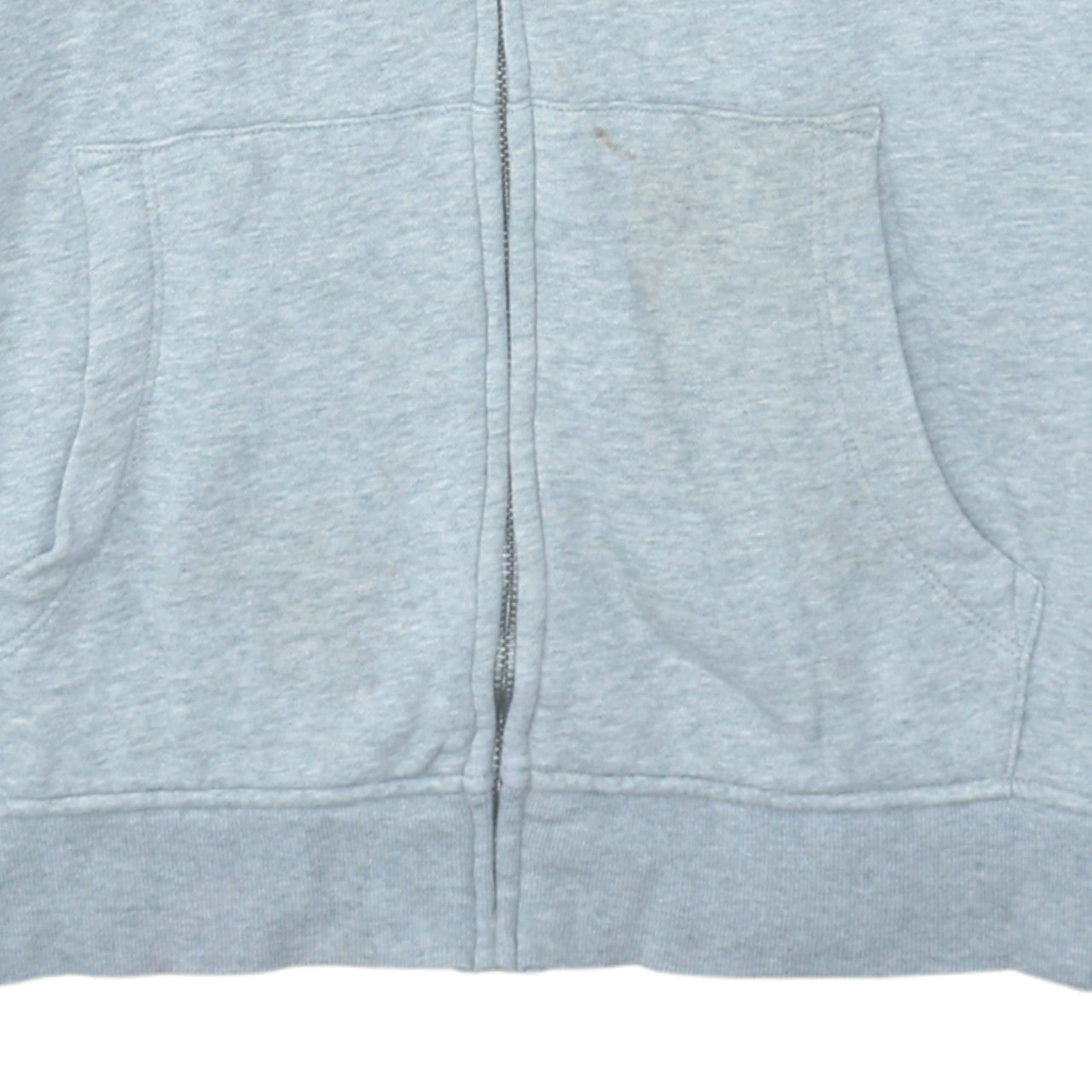 GAP Men’s Grey Full Zip Hoodie L Logo Fleece Sweatshirt
