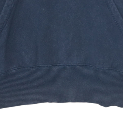 Nike Men's Navy Blue Pullover Hoodie Small Cotton Blend Fleece