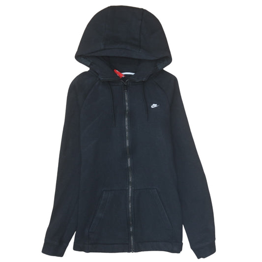 Nike Men's Black Full Zip Hoodie XS Fleece Sweatshirt