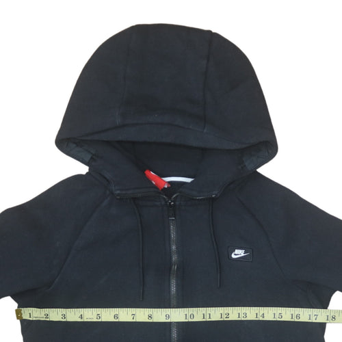 Nike Men's Black Full Zip Hoodie XS Fleece Sweatshirt