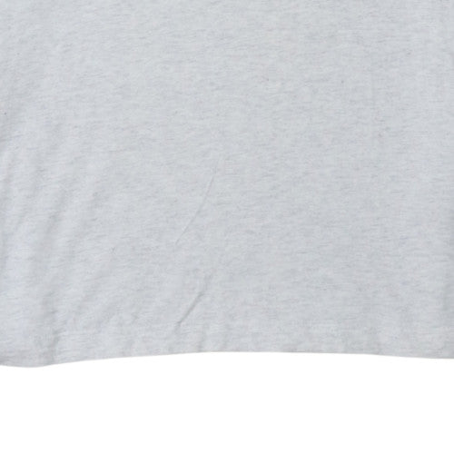 Adidas Men's Grey Small Crew Neck Short Sleeve T-Shirt