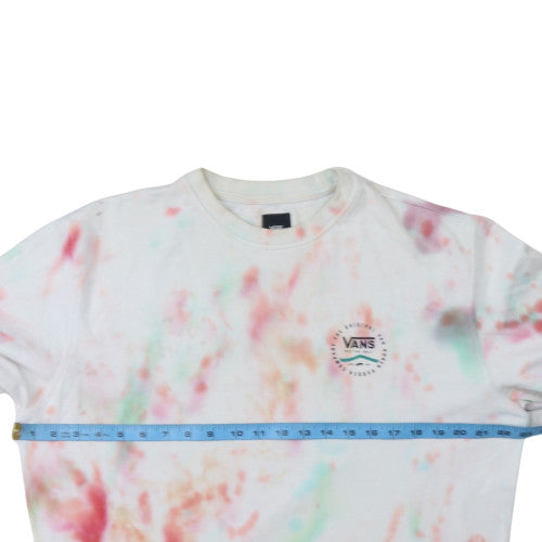 Vans Mens Multicoloured Tie-Dye Crew Neck Sweatshirt Size L Regular Fit