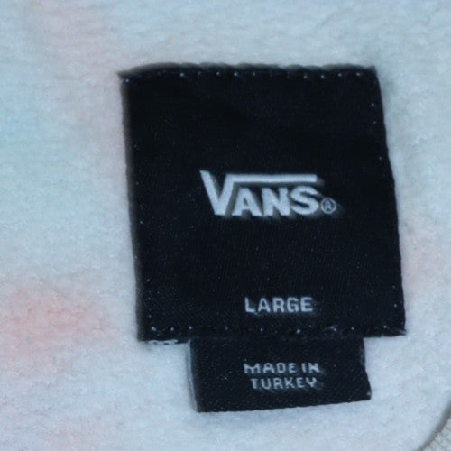 Vans Mens Multicoloured Tie-Dye Crew Neck Sweatshirt Size L Regular Fit