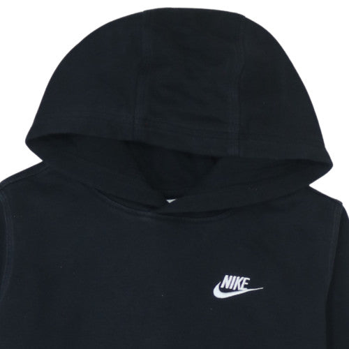 Nike Boys Black XL Pullover Fleece Hoodie with Logo Pocket