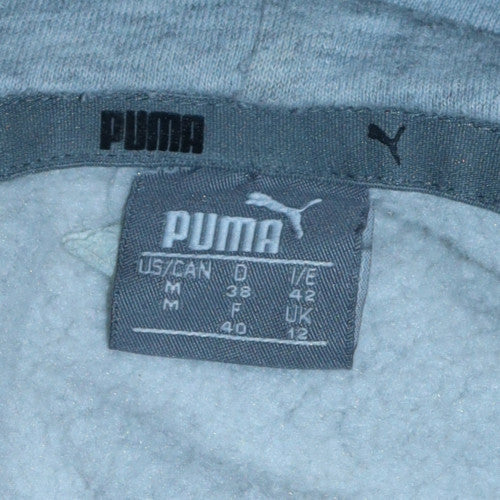 PUMA Women's Grey Hoodie Size 12 Pullover Hooded Sweatshirt