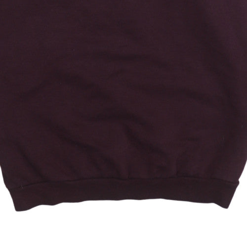 Adidas Womens Burgundy Sweatshirt Size 14 Crew Neck Pullover