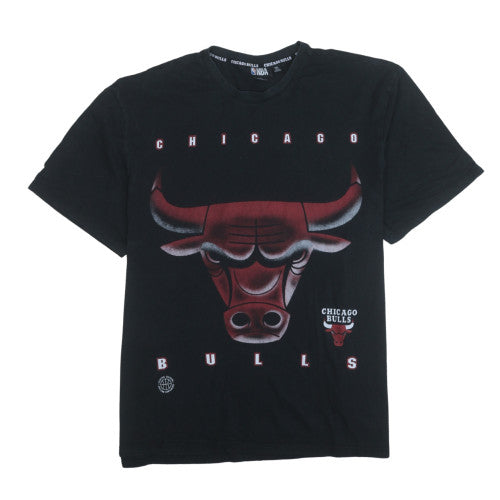 NBA Chicago Bulls Black 3XL Men's Graphic T-Shirt by Josh Denzel